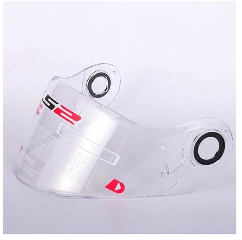 XYJTC Moto Visière de casque de moto rabattable LS2 FF370, compatible avec les casques LS2 FF394 FF325 (FF370 Gold)(Ff370 Clear)