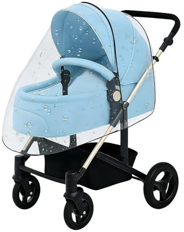 Habillage Pluie Universelle pour Poussette, Habit de Pluie Poussette Universelle, Protection Contre le Soleil, la Poussière, la Neige et le Vent