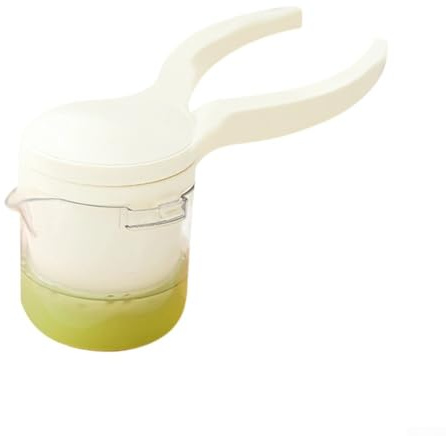NbgrvB Presse-agrumes manuel avec poignée ergonomique, ustensile de cuisine durable PC/ABS/silicone pour orange et citron vert, beige