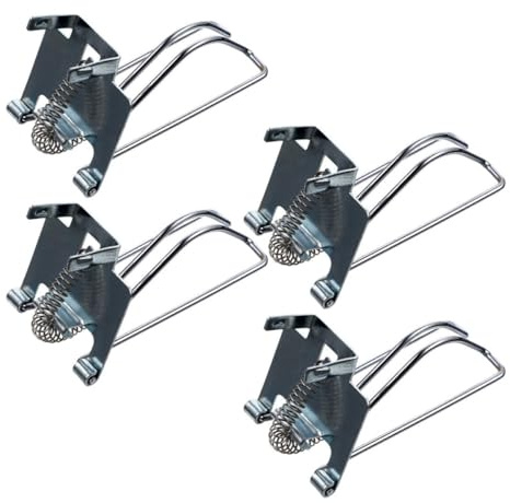 JECOMPRIS Clip Metalliche per Registratori di Cassa 4 Pezzi, Fermasoldi in Ferro per Inserto Vassoio Porta Contanti, Accessori per Piccole Imprese e Gestione Denaro in Negozi e Supermercati