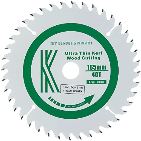 4002 - Key Blades and Fixings 165mm x 20mm x 1.6mm 40 Tooth Track/Circular Saw Blade