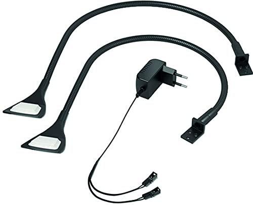 Halemeier LED Anbauleuchte SwanLite 2er Set schwarz nw 12VDC 1.25W, 1.