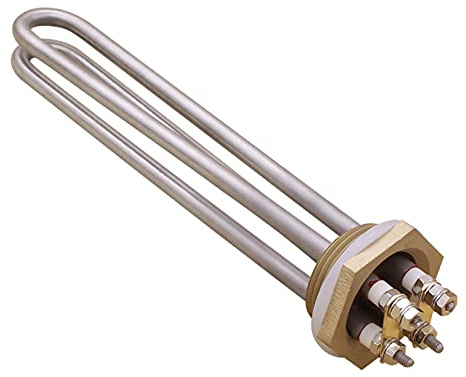 Heating Element DC 48V 1500W U Type DC Tubular Water Heater Element Immersion Heater Tube With 1 1/4 BSP Brass Thread