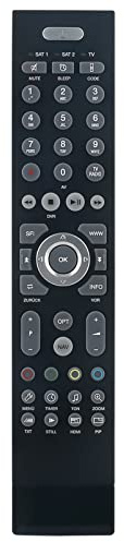 ALLIMITY FBDVR401B 2530401010102 Fernbedienung Ersetzen für TechniSat | HDVISION32 DIGIPAL-1 DIGITAL-PR-S HDTV-46 S2 TECHNISTAR-S-1 TV555000 TechniStar-S1+ TechniStar-S2 VISION32