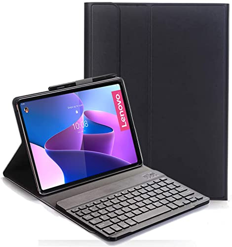 YHFZR Teclado Funda para Lenovo Tab M8 4th Gen 8 TB-300FU - QWERTY Slim Teclado Wireless Keyboard Case con Magnético Desmontable Bluetooth para Lenovo Tab M8 4th Gen 8 TB-300FU, Negro