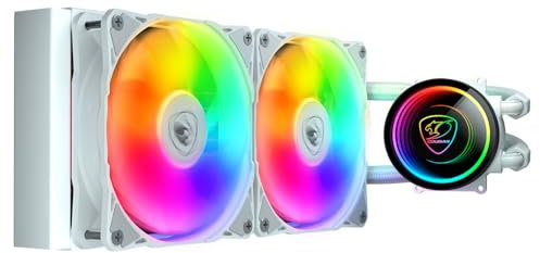 COUGAR Kit Watercooling AIO Poseidon Elite RGB - 240mm (Blanc) CGR-PSDELRGB-W-240
