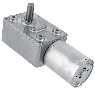 DC 12V Gear Motor Vertical Shaft Output 5rpm 6rpm 20rpm 40rpm 62rpm No Self-Locking Highly Customized Installation Sizes for Door Opener (6RPM)