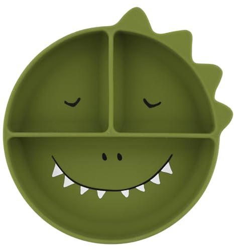 Trixie Siliconen Bord met Vakjes en Zuignap Mr. Dino