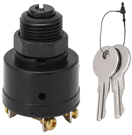 Interruttore a Chiave di Accensione, Resistente all'usura 393301, Heavy Duty, 3 Posizioni, per Motoscafi Entrobordo e Fuoribordo OMC