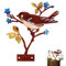 Ehuihuan Decoration Jardin Exterieur, Deco Jardin Métal Oiseaux, Statue Jardin Exterieur pour Ambiance Nature, Charmante Deco Jardin Oiseau
