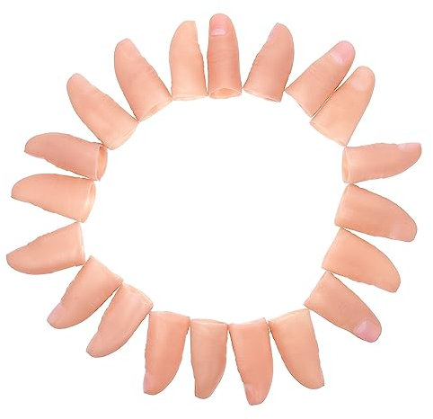 JOINPAYA 20stücke Teiliges Zauber-fingerhülsen in Realistischer Optik Elastisches Material Robuste Bühnen-Requisiten Für Magische Tricks Und Streichspiele Für Zauberer Und Bühnenperformance
