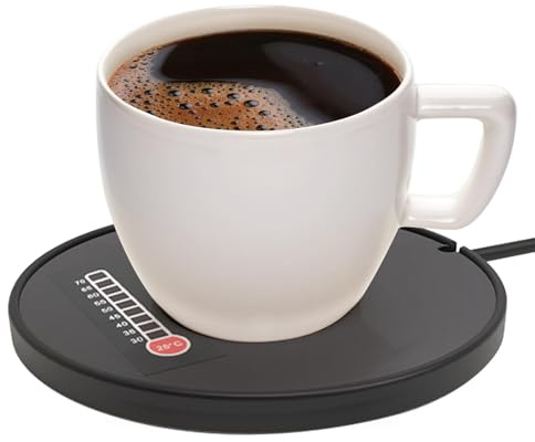 Chauffe-Tasse, chauffante pour Tasse à café – Chauffe-Tasse électrique USB, Chauffage Intelligent pour réchauffer et Chauffer Le café, Les Boissons