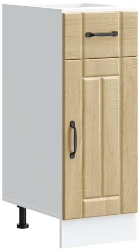 Myheimly Küchenschrank Küchenzeile,Küchenmöbel Einbauküche Schrank,Holzwerkstoff Schrank,Sonoma Eiche,Kitchen Cabinet,30 x 46 x 81.5 cm
