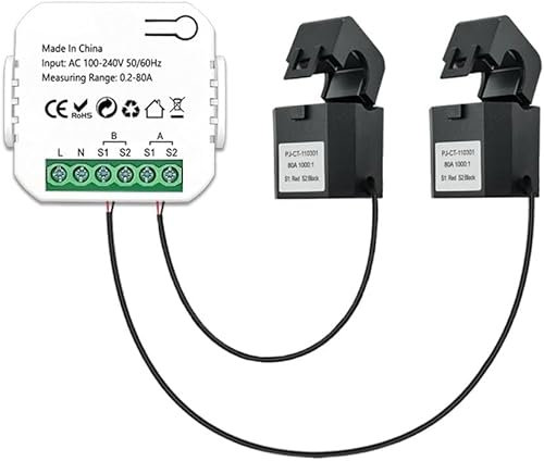Hancaner Tuya Wifi Contatore di Energia Intelligente Sistema Solare Fotovoltaico Produzione di Energia Consumo Misuratore di Monitoraggio Bidirezionale Mobile APP Controllo Potenza Monitor con CT