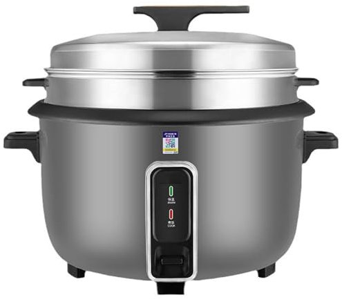 A02,8L,Olla arrocera Comercial de Gran Capacidad de 8 a 45 l, Olla Interior Antiadherente, conservación automática del Calor, Adecuada para restaurantes, hoteles y escuelas