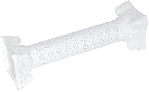 Colonne romaine pour pot de fleurs - Support pour pot de fleurs - Décoration de mariage - Style vintage - Grand piliers en plastique blanc - Motif Grèce Cilindros Para Decoraciones De Fiestas