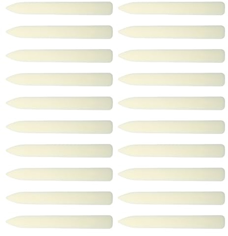 RALIYATX Lot de 20/40 classeurs à os - Outil de découpage - Outil de reliure pliable pour courtepointe, reliure de livres - Grattoir droit
