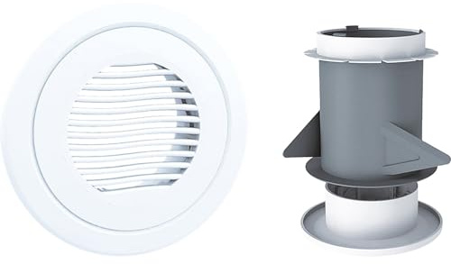 AXELAIR Bouche d'extraction et insufflation réglable Ø80 - VMC et ventilation