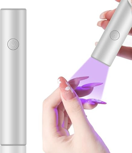 Mini Lampada LED Unghie, Mini Lampada portatile UV LED Unghie Asciuga Unghie Sciugatura Rapida USB Ricaricabile e Portatile con 2 impostazioni del timer per la casa, il fai da te, il salone, le donne