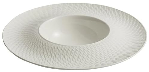 Piatto da portata in ceramica, piatto da insalata, piatto da zuppa in stile occidentale, ciotola for noodles in ceramica con bordo largo, adatta for insalata e zuppa, un must for la cena in casa.(10 i