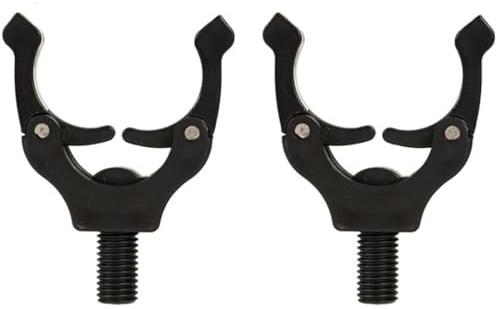 KEMUZ Angelzubehör Rutenauflage Mit Magnethalterung, 2Er-Set Für Karpfenangeln, Wildangeln Und Meer, Automatische Anpassung, Robust & Kompatibel Mit Banksticks