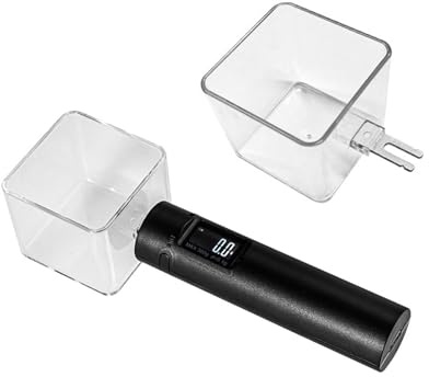 Cucchiaio di pesatura elettronico ricaricabile con display LCD per misurazione della polvere Strumento di visualizzazione LCD