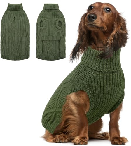 Queenmore Hundepullover Große Hunde Warm & Weich Turtleneck Hundepulli | Ärmellos & Uneingeschränkte Bewegungsfreiheit , für Beagle, Französische Bulldogge, Border Collie, Greyhound