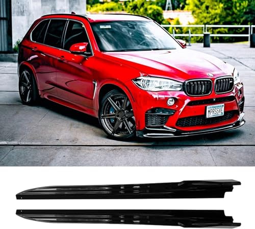 For Auto Perfectionists UK Side Skirts Extensions Spoiler Splitter Lip Body Compatible With BMW X5 F15 2014-2018 Gloss Black ABS