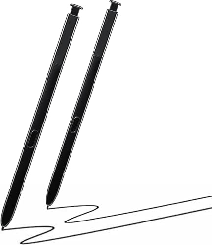 2 Stück Galaxy Note 9 S Pen Ersatz OhneBluetooth Stylus Touch Stift für Samsung Galaxy Note 9 N960 Alle Versionen Eingabestift, Schwarz