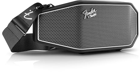 Teufel x Fender ROCKSTER Cross 2 Tragbarer Bluetooth Lautsprecher | für drinnen und draußen, mit langer Akkulaufzeit bis 38 Std, IPX5 Strahlwassergeschützt, Stereo Speaker