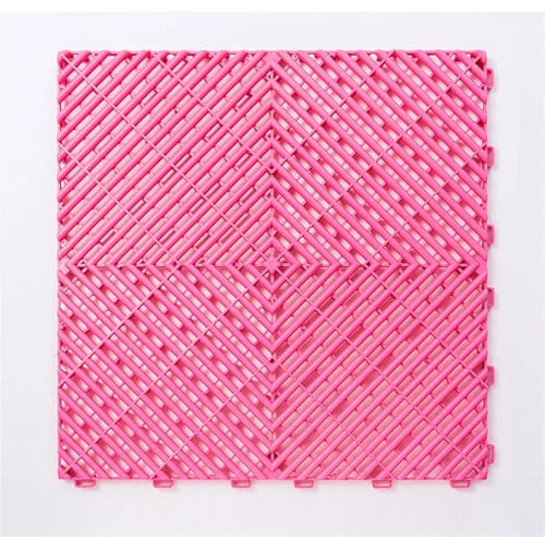 Piastrelle per pavimenti drenanti ad incastro, Piastrelle for pavimenti da garage modulari ventilate in plastica ad incastro, multicolore, confezione 40(Color-a10)
