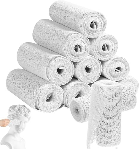 12 Rolls 7.5cm x 270cm Plaster of Paris Bandage Rolls