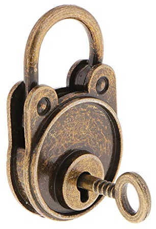 Vintage Bär Geformtes Glückliches Vorhängeschloss Reisen Schloss mit Schlüssels Satz Bronze