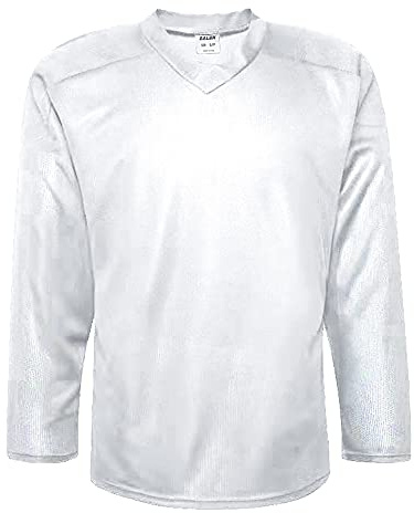 EALER H80 Series Blank Ice Hockey Practice Jersey for Men and Boy - Senior and Junior - Adult and Youth White