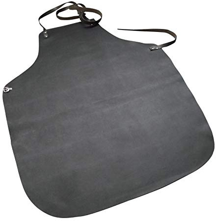 Förster-Fellnest Sonderposten: Extra lange, extra kräftige Schweißerschürze, echt Leder, 80x120 cm - Schmiedeschürze, Arbeitsschürze, Schreinerschürze