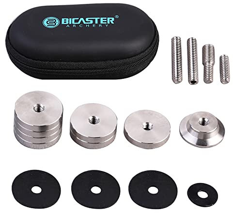 BICASTER Bogenstabilisator Gewichte Gesamtgewicht 224g Barebow Recurvebogen 304 Edelstahl Made