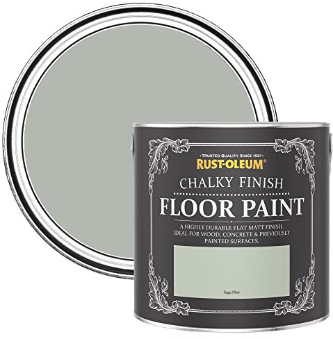 Rust-Oleum Green Scratch-Resistant Floor Paint in Matt Finish - Sage Mist 2.5L
