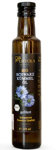 Bio Schwarzkümmelöl 250ml | kaltgepresst & 100% naturrein aus ägyptischem Schwarzkümmel in höchster Qualität | hergestellt im Allgäu| vegan