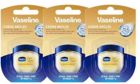 Vaseline Lip Therapy Crème Brûlée | närande läppbalsam för optimal fukt | (Crème Brûlée (3-pack)