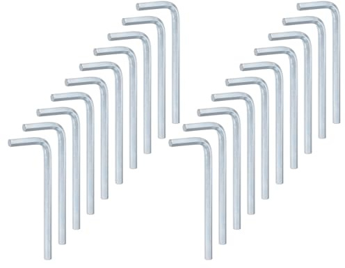 QUARKZMAN 20PCS Innensechskantschlüssel 4mm L-Form Sechskantschlüssel Metrische Schlüssel aus Chrom-Vanadium-Stahl Reparaturwerkzeug für Heimreparaturen