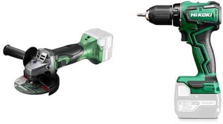 HIKOKI G18DSL2W3Z - Mini amoladora SIN BATERIAS NI CARGADOR 125 mm 18V Li-Ion 9000 rpm 1,8 Kg & Perceuse visseuse 55Nm 18V HIKOKI - sans batterie - DS18DDW4Z