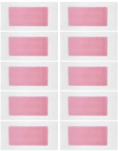 Mobestech 10st Engångs Vaxremsor För Hårborttagning Dubbel Sidan Rosa För Ben Bikinilinje Och Kropp Hudvänlig Och Bekväm Användning
