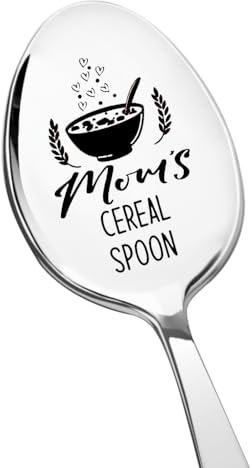 Mum Mom Birthday Gifts for Mam Mama Christmas Retirement Gifts for Mummy Birthday Gift for Mom Stepmom Gifts for Mammy Mum Birthday Presents for Mommy Stepmom Gifts for Mother Moms Cereal Spoon