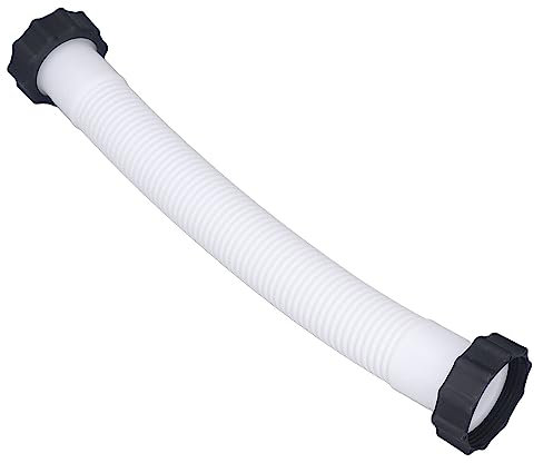 /Set Tubo e Dado per Piscina Bestway - Tubo di Ricambio Bianco per Pompa per Piscina da 1,5 di Diametro (0,4 m)