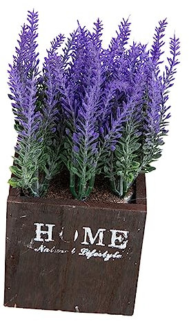 MUSISALY Künstlicher Lavendel Im Topf Realistische Topfblume Badezimmerdekor Pflegeleichte Kunstblume