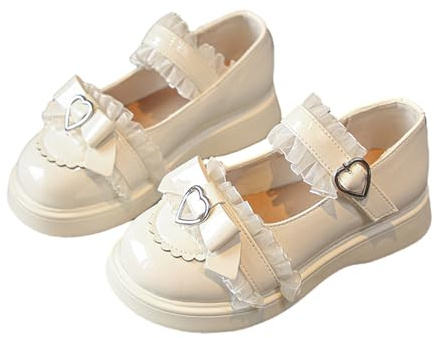 Damen Mary Janes Pumps Chunky High Heel Kleid Schuhe Dicker Absatz Pumps Damen Retro Schnallenriemen Runde Zehen Wohnungen Flacher Mund japanische süße Lolita Prinzessin Schuhe Lackleder Plateauschuhe