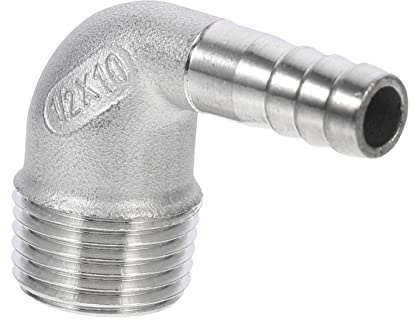 EPIGEIST Conector de Manguera Ángulo Recto Inoxidable Resistente y Duradero para Conexiones de Agua Fácil Instalación sin Fugas Compatible con Mangueras