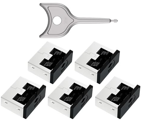 QUEENYARD Blocco porta USB Keyless Dispositivo di sicurezza anti dati per PC desktop portatile Costruzione di durevolezza in metallo Anti copertura porta USB