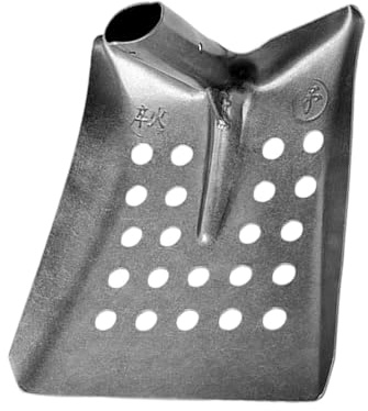 Greabuy Outil de drainage robuste pelle en maille adaptée pour le nettoyage du drainage avec poignée ergonomique en acier à haute teneur en carbone pelle de jardinage