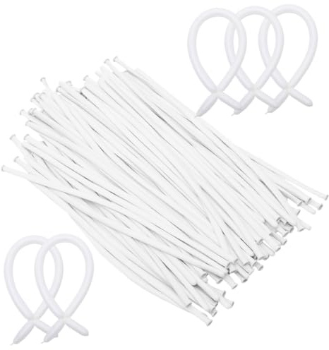 Mikinona 200 Globos Largos de Látex de Color para Modelar Flores y Animales, Pack de 200 Unidades para Decoración de Cumpleaños, Bodas y Fiestas, Globos Moldeables para Eventos Interiores